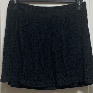 🔥 Ya Los Angeles Size Large Black Lace Mini Skirt Lined Grunge Y2K Skater